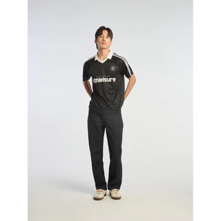 AIIZ เสื้อโปโลคอวีแอคทีฟผู้ชายแขนสั้น AIIZ Men's Pinstripe Polo Shirt