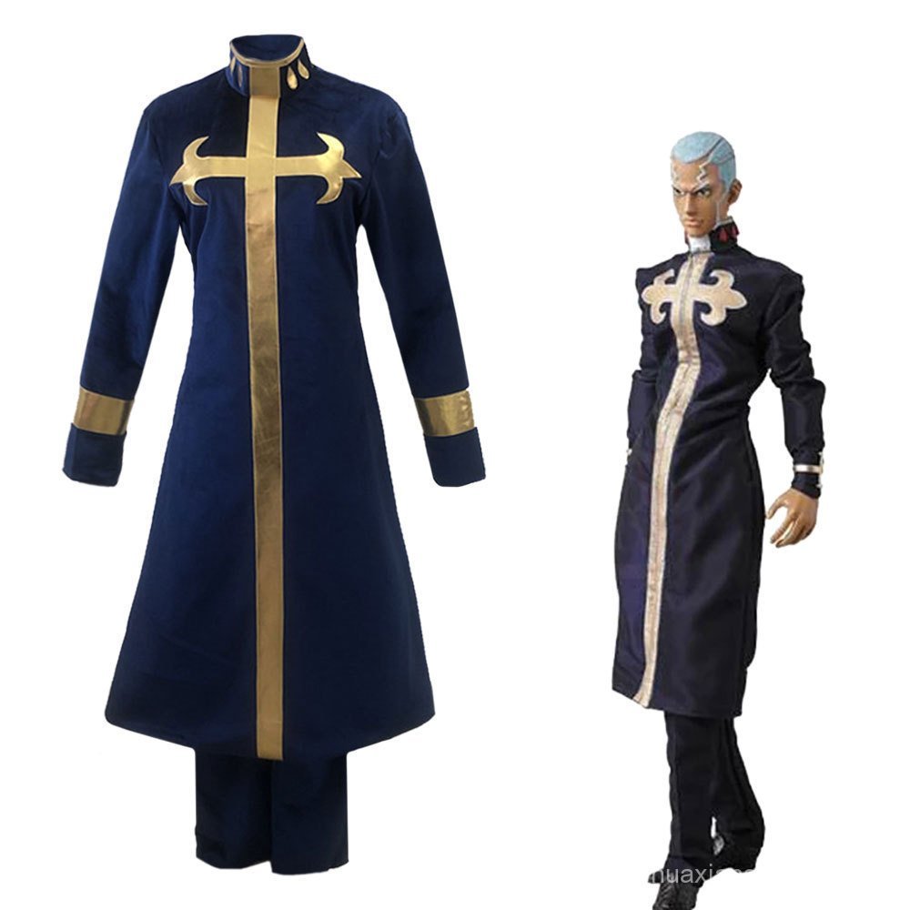 JoJos Bizarre Adventure Cosplay เสื้อผ้า Enrico Pucci