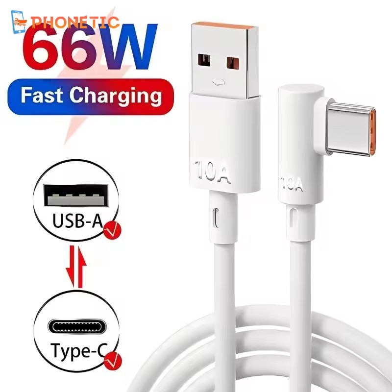 [AUTO&3C]สาย USB Type C พร้อม 90° ข้องอ |สายข้อมูลชาร์จเร็ว USBC |สําหรับ Samsung Iphone 17 16 Xiaomi Oppo สายชาร์จสําหรับเล่นเกม