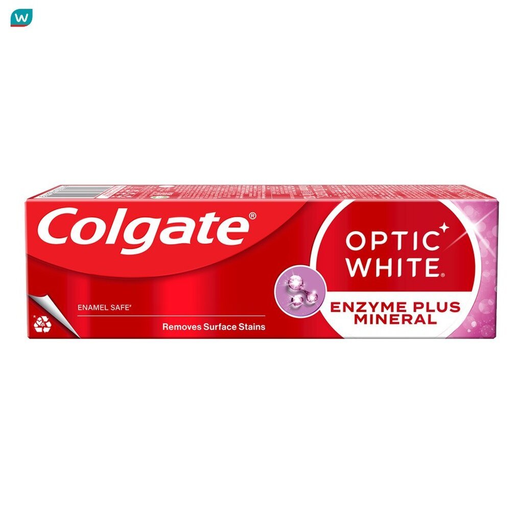 Colgate คอลเกต ยาสีฟัน อ๊อพติค ไวท์ เอนไซม์ พลัส มิเนอรัล 80 กรัม
