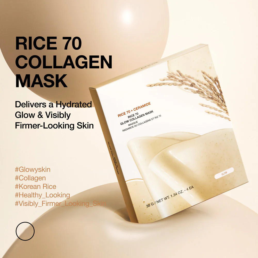 Mask Rice Collagen Mask White Transformation Permeable Gel Mask Bio-Fiber Hydrating Mask