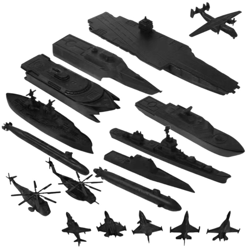 DE 17 ชิ้น Marine เรือเครื่องบินรุ่นชุดออกแบบที่สมจริง Warship ตุ๊กตาสําหรับ STEM การศึกษาหัตถกรรมชุดฉาก Displa