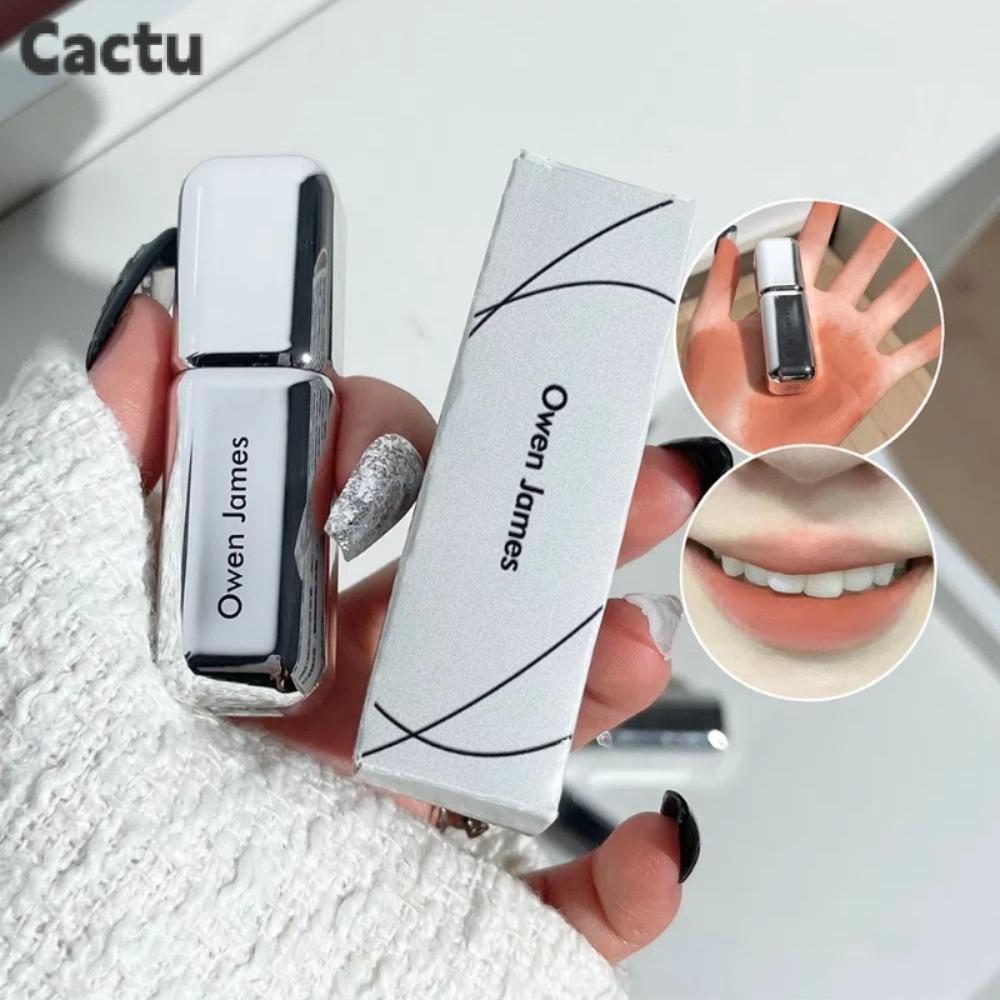 CACTU Matte Lipstick, Low Saturation Non-fade Cosmetics Lipstick, Soft Mist Velvet Long Lasting Lips