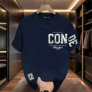 🌷Su.Tee🌷 สื้อยืด oversize เสื้อแฟชั่น เกาหลี โคตรนุ่ม เนื้อผ้าฝ้ายผสมโพลีเอสเตอร์ ลาย"CON DE" สินค้าใหม่ 2025