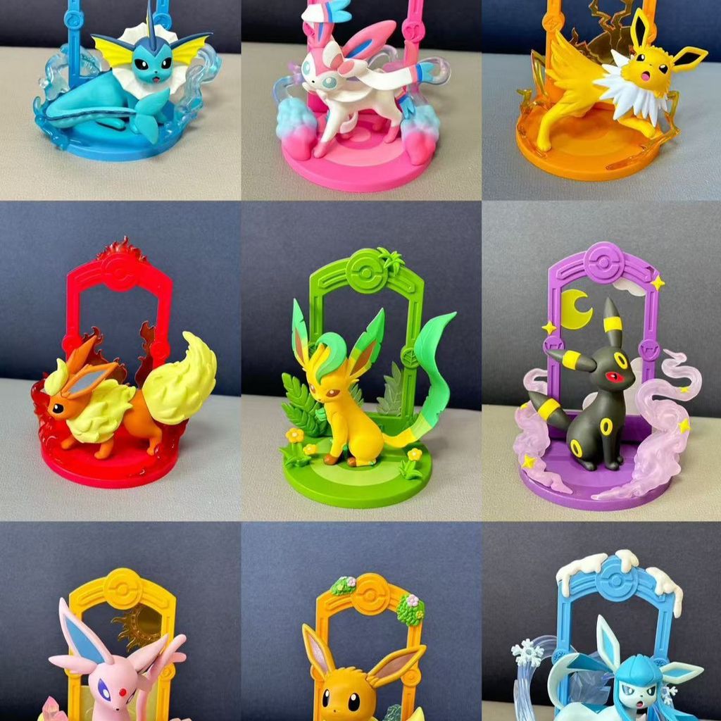 โปเกมอนจํานวนมากโปเกมอน Lets Go Eevee อินเทรนด์กล่องลึกลับรูปเครื่องประดับของขวัญวันหยุด