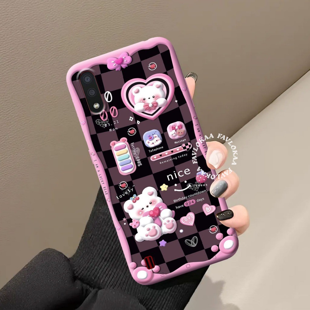 (FL02) เคส Samsung A01 A01Core A02 A03Core Fashion Case Softcase Macaron Silicone TPU