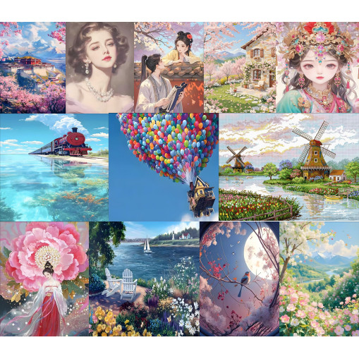 【การรักษาการกวาดล้างผ้าหนา】 ปักครอสติส 2025 เย็บปักถักร้อยด้ายแฮนด์เมดที่สวยหรูสไตล์ใหม่