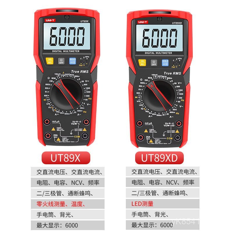 UT89XE มัลติมิเตอร์มัลติมิเตอร์ UT89XD ช่างไฟฟ้า/TWMF