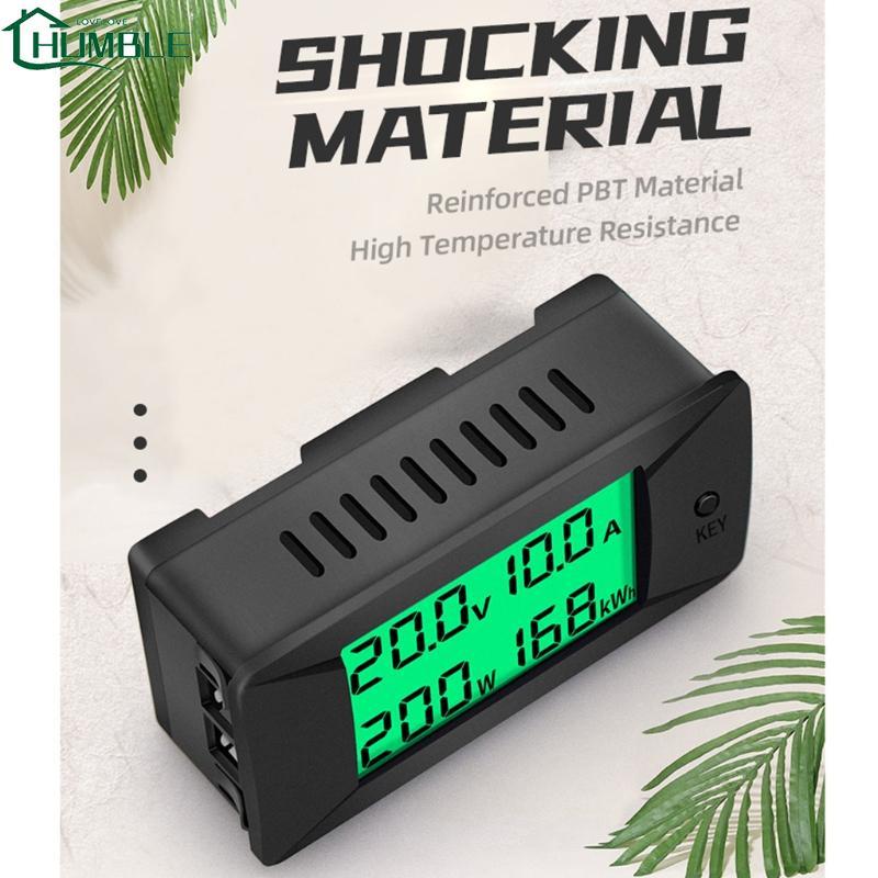 Humble Hot DC 0-300V 0-300A จอแสดงผล LCD Digital Current แรงดันไฟฟ้า Energy Meter