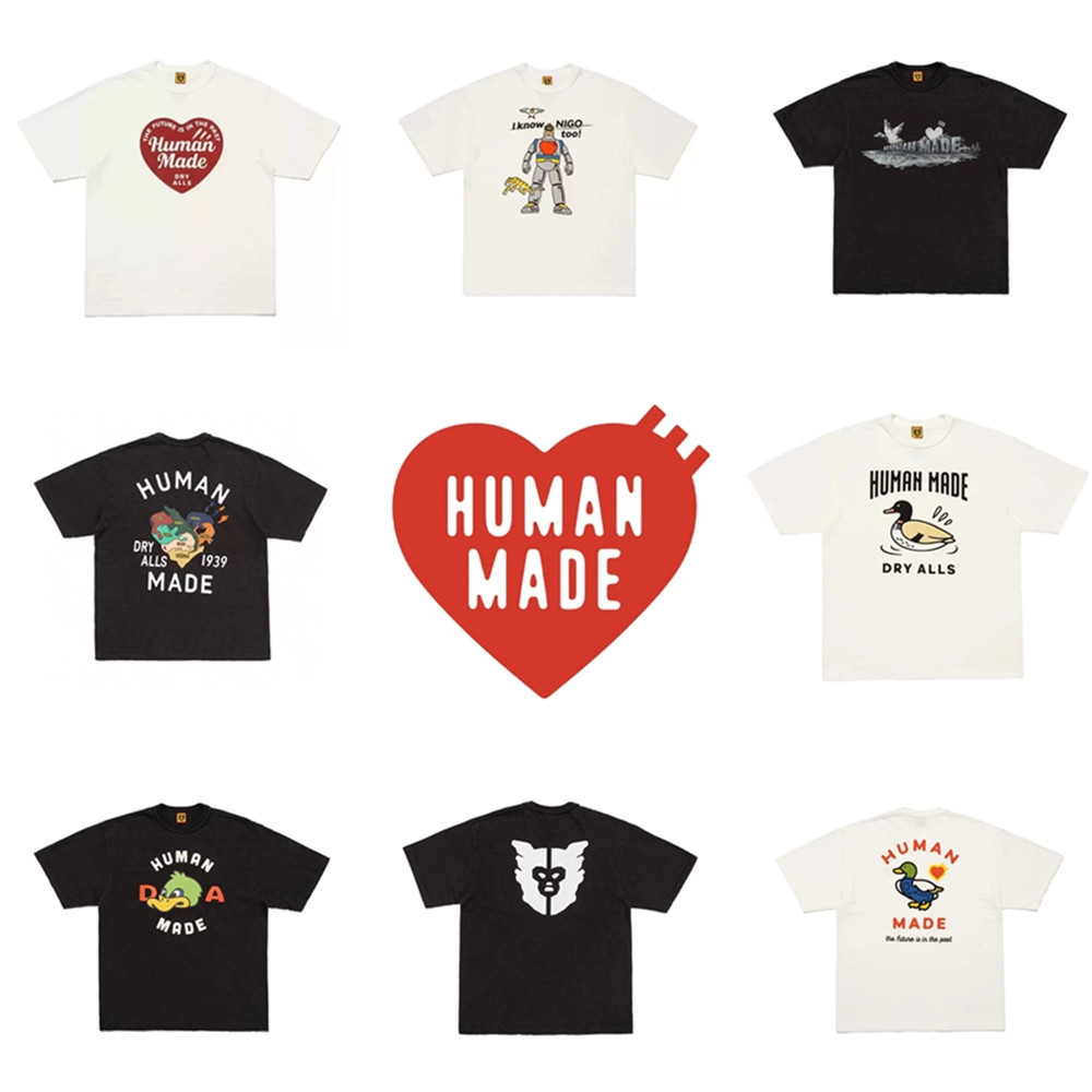 เสื้อยืดฮาราจูกุการ์ตูน ไซส์ใหญ่ สบาย ๆ สำหรับทั้งผู้ชายและผู้หญิง