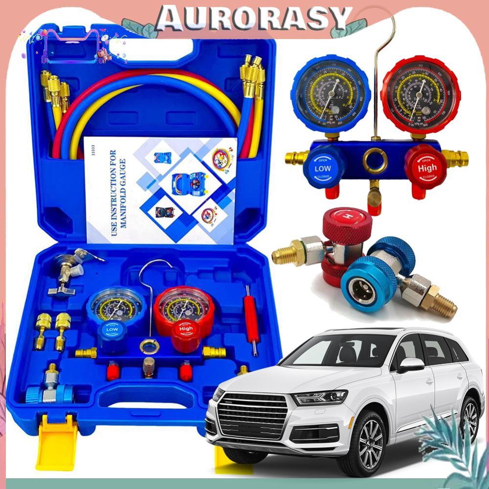 🚚พร้อมส่งจากไทย🚚3 ทางเครื่องปรับอากาศ Manifold Gauge ชุดท่อ 1.2 ม. สําหรับ R134A/R22/R410/R404