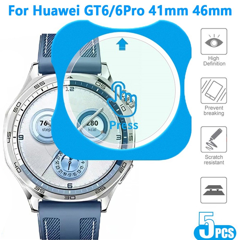 ป้องกันหน้าจอสําหรับ Huawei GT6 41 มม.46 มม.ติดตั้งง่ายฟิล์มสําหรับ Huawei GT6 Pro 46 มม.
