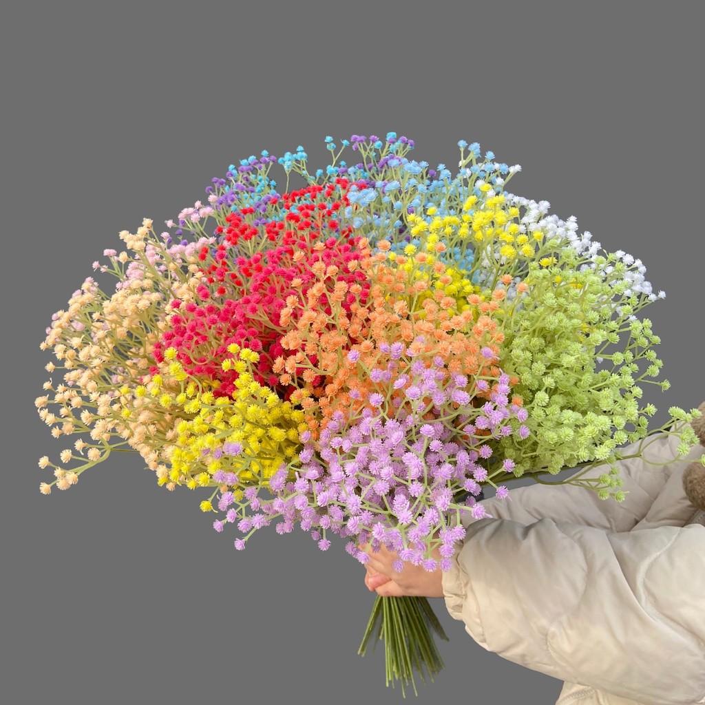 ดอกไม้ประดิษฐ์ Gypsophila Paniculata สำหรับตกแต่งงานแต่งงาน โฮมออฟฟิศ และโรงแรม