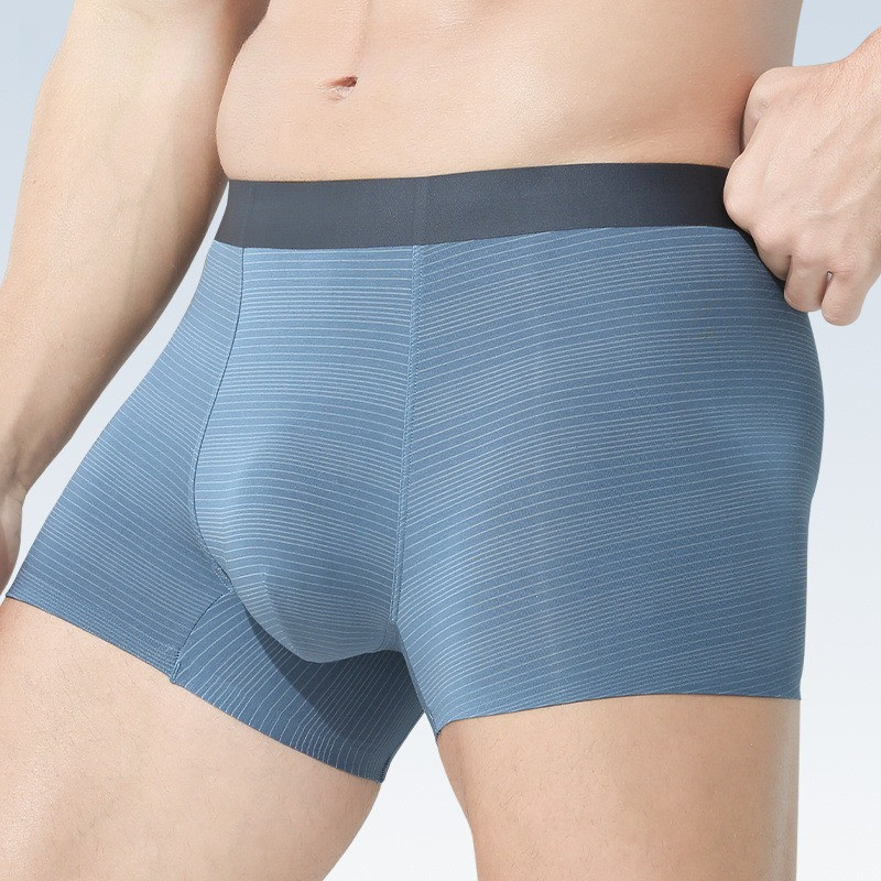 ผู้ชายต้านเชื้อแบคทีเรียชุดชั้นในชายฤดูร้อนบางสไตล์เซ็กซี่กางเกงนักมวยผู้ชายกีฬาสบายระบายอากาศ7002 - รูปที่ 3