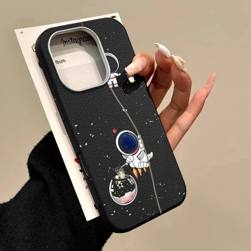 สําหรับ OPPO A5 A3 Pro A5X A3X A5i A40 A20 A60 Reno 5 6Z 7Z 8Z ปลอก Simple Airship Space นักบินอวกาศ