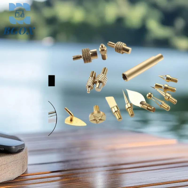 [BGOX] 7/9/10Pcs ความร้อนใส่ Nut Iron Tip M2 M3 M4 M5 M6 M8 ด้ายทองเหลืองฝังชุดเครื่องมือสําหรับพลาส