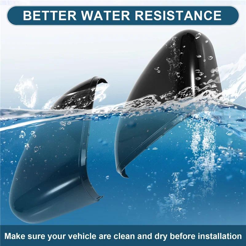 ฝาครอบกระจกมองหลังรถยนต์กระจกประตูสําหรับ Ford Fiesta 2018-2024 ฝาครอบกระจกมองหลังด้านข้าง