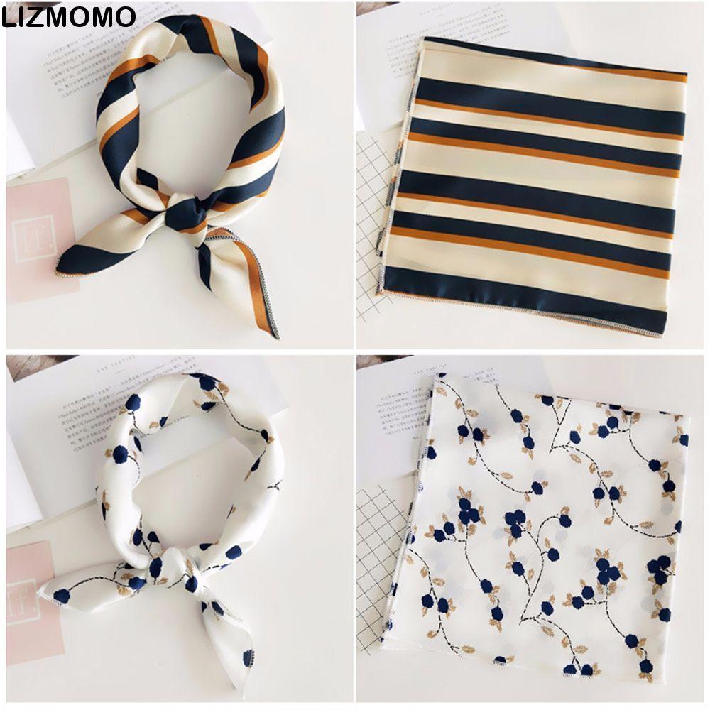 ผ้าพันคอดีไซน์สี่เหลี่ยม LIZMOMO สไตล์แฟชั่นสำหรับผู้หญิง