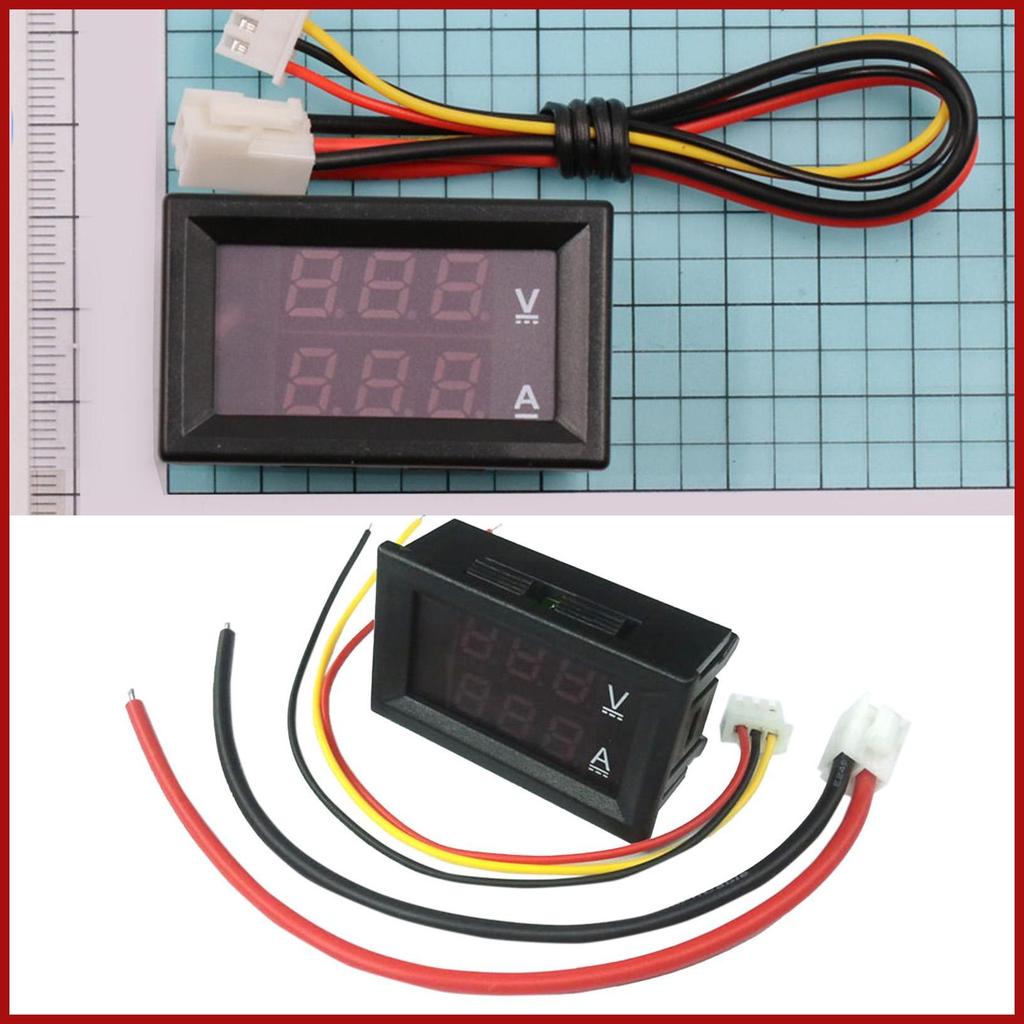 DC Amp Meter DC Current Meter 0-100V LED Digital Voltage Meter แรงดันไฟฟ้าจอแสดงผล DC แอมป์มิเตอร์สํ