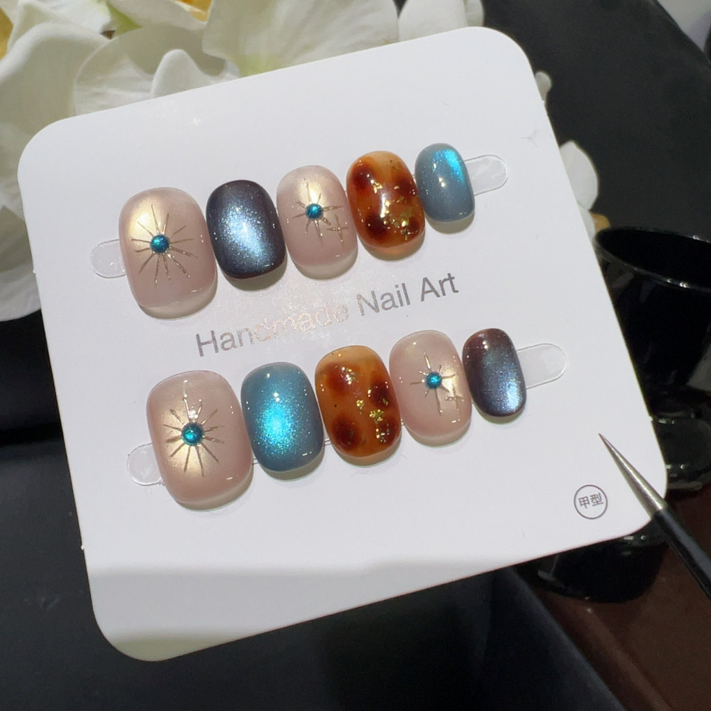 👑  Handmade fake nails, artificial nails 💖   Beautiful enough to catch one's eye.