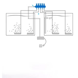 MOLANDOGO ปั๊มลมท่อ Splitter ขั้วต่อท่อน้ํา Fish Tank Oxygen Regulating Valve 1 Pc