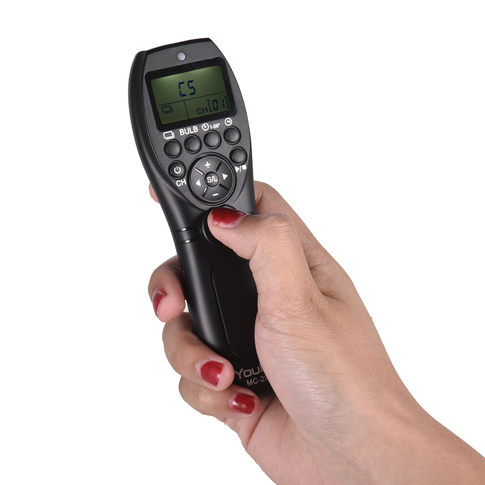 YouPro MC-292 S2 รีโมทคอนโทรลไร้สาย 2.4G LCD Timer ตัวรับส่งสัญญาณชัตเตอร์ 32 ช่องสำหรับ Sony A7 A7I