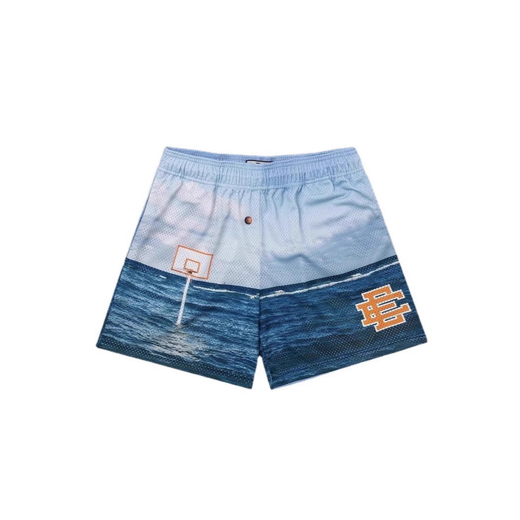 กางเกงขาสั้นทีม Sixers Philadelphia 76ers พิมพ์ลายดิจิตอล