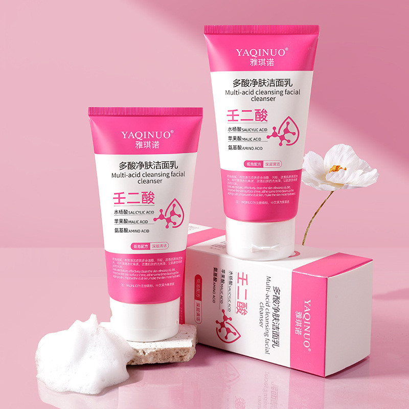 YAQINUO Akino Amino Acid Facial Cleanser Ladies Dedicated Facial Cleanser ผลิตภัณฑ์ทําความสะอาดผิวหน
