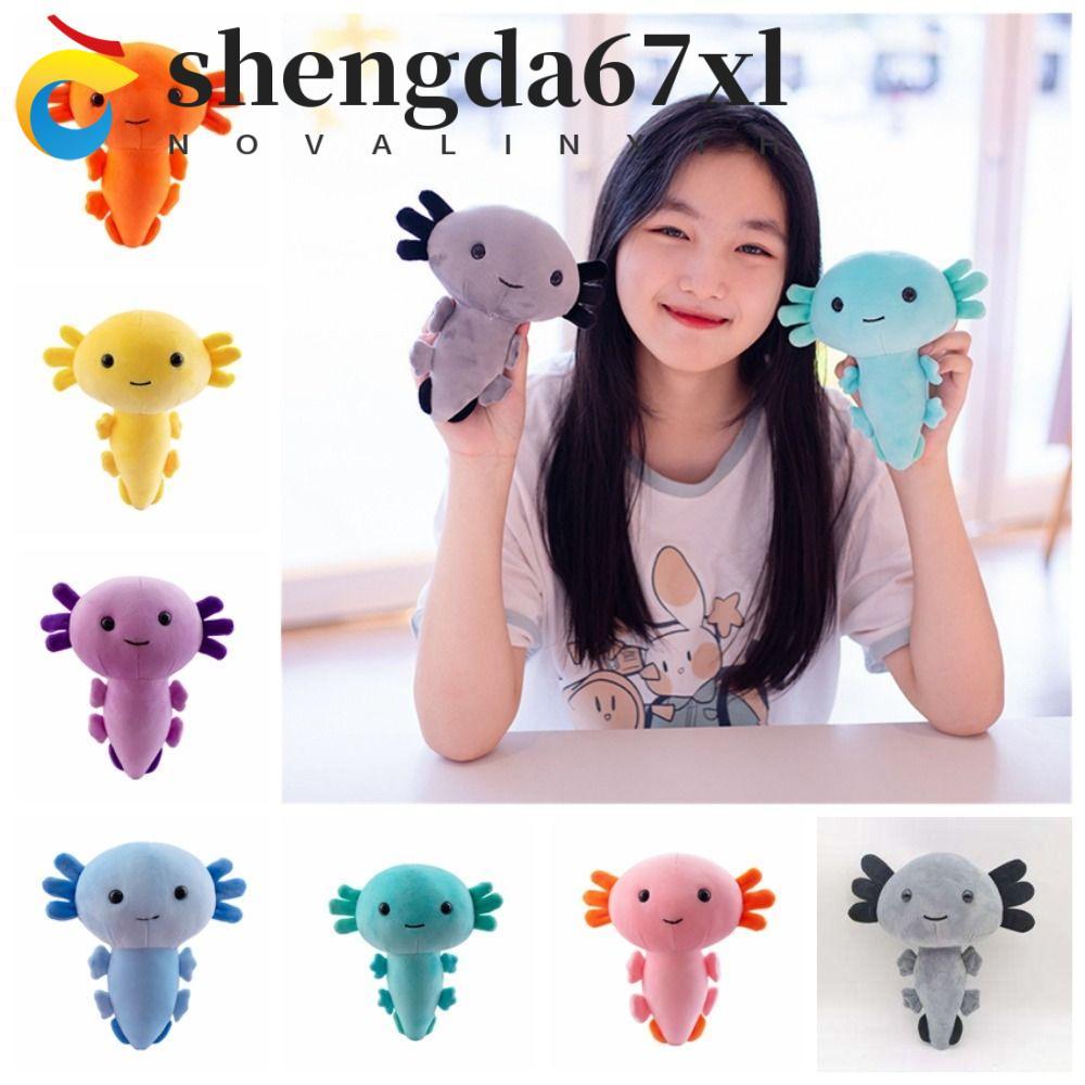 SHENGDA 20 ซม.Axolotl ของเล่นตุ๊กตา, Plushie Axolotl Salamander Axolotl ตุ๊กตาสัตว์ Plushie ตุ๊กตา, 