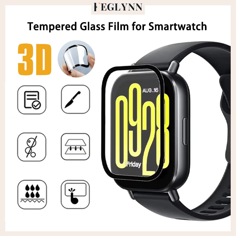 ฟิล์มแก้วนิรภัย for Xiaomi Redmi Watch 5 Active อุปกรณ์เสริมฟิล์มเต็มจอ 3D ฝาครอบป้องกันหน้าจอ for Redmi Watch 5 Lite