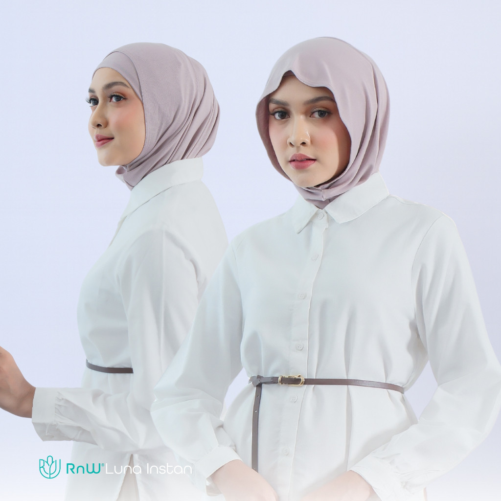 ORY LESTARY HIJAB - Luna Instant 2in1 Style PREMIUM SPANDEX JERSEY - Hijab Trend 2025