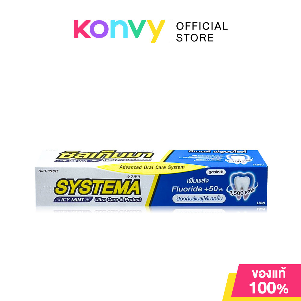 Systema Toothpaste Icy Mint 140g ซิสเท็มมา ยาสีฟัน กลิ่นไอซี่ มินต์.