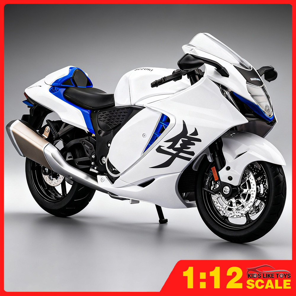 KLT 1:12 Suzuki Hayabusa GRX1300R รถจักรยานยนต์ Diecast รุ่นรถยนต์ของเล่นคอลเลกชันของขวัญสําหรับเด็กเด็กผู้หญิง