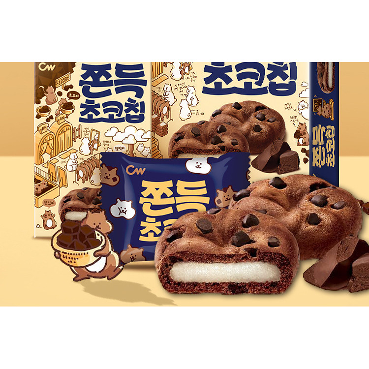 ขนมแบรนด์ร่วมนําเข้า CW Qingyou แซนด์วิชรสช็อกโกแลตเค้กโมจิข้าวเหนียว Qingyou Pastry251120