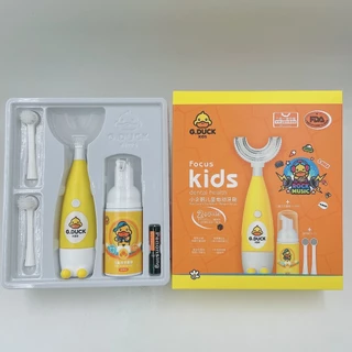 แปรงสีฟันตัวยู แปรงสีฟันไฟฟ้าเด็ก แถมหัวแปรง*2 มูสแปรงฟัน*1 ขนแปรงนุ่มละเอียด ไม่เจ็บเหงือก 30000ครั้ง/นาที