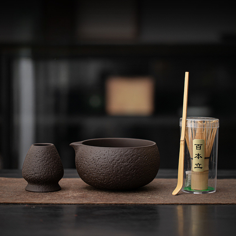 chawan matcha bowl chasen ญี่ปุ่น matcha set matchazuki ชุดชงชามัทฉะ Zisha Retro Matcha Set แปรงมัทฉะญี่ปุ่น