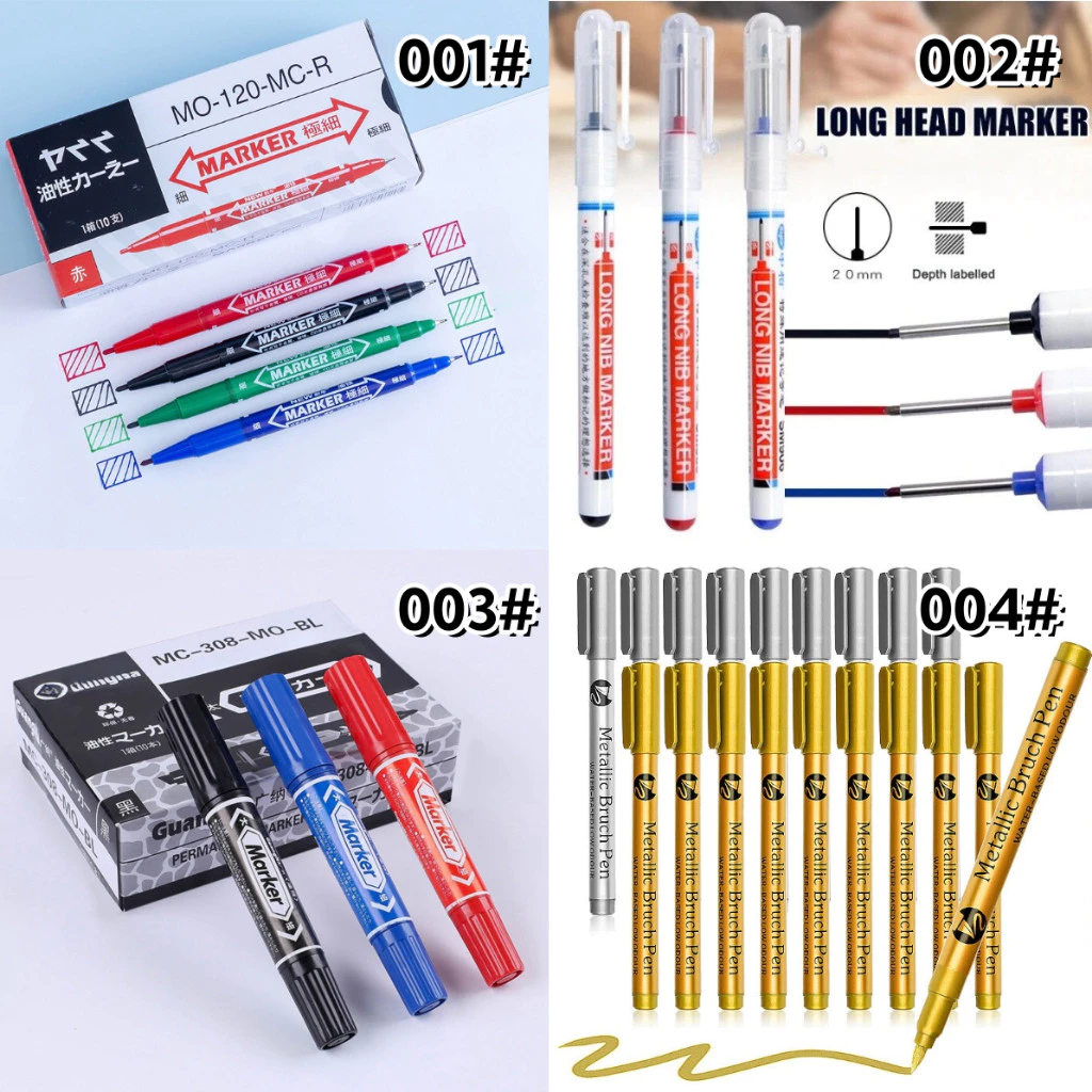 double marker penปากกาเขียนซองไปรษณีย์ ปากกากันน้ำ