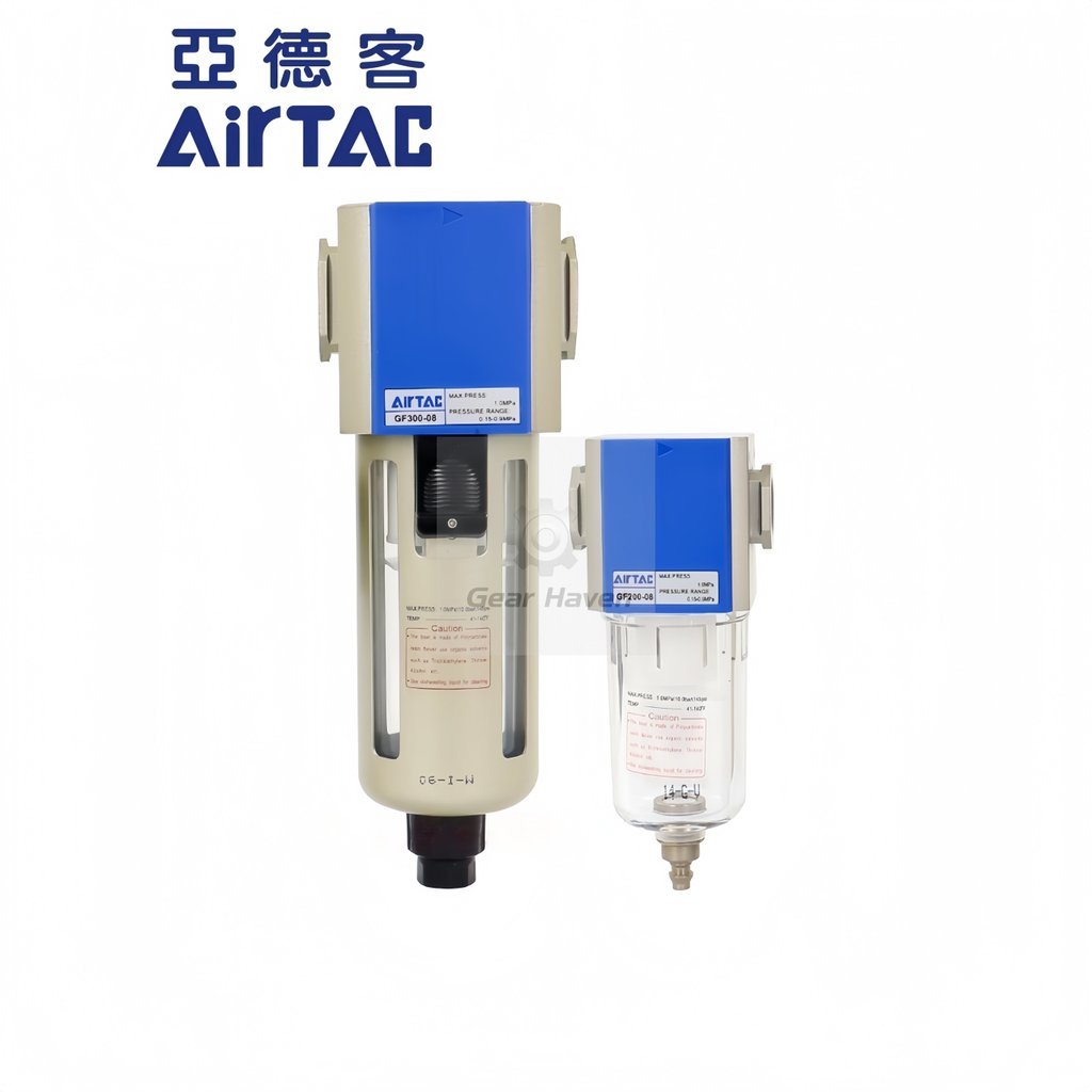 AirTac เครื่องแยกน้ำน้ำมัน GF200/GF300/GF400/GF600/GL200/GL300/GL400/GL600-06/08/10/15/20/25  กรองไ