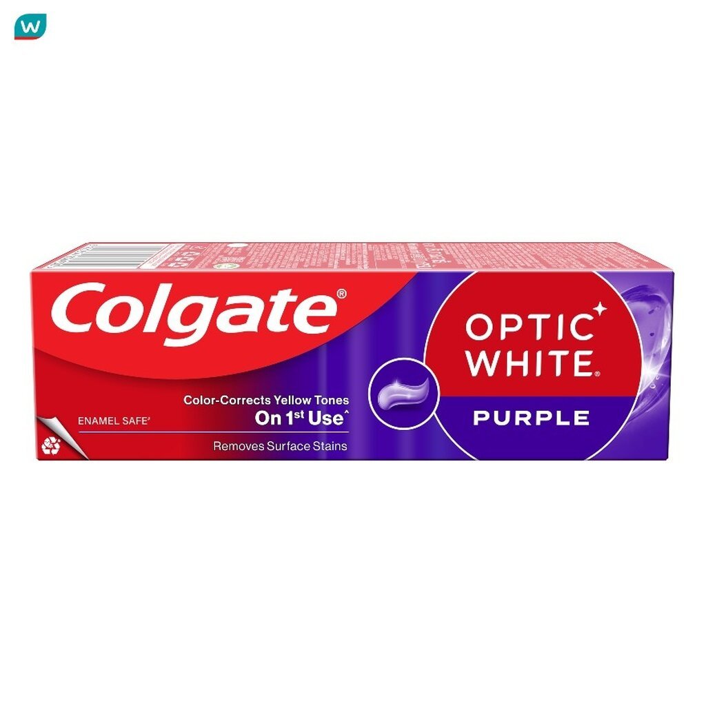 Colgate คอลเกตอ๊อพติคไวท์ เพอร์เพิล 100 กรัม ยาสีฟันคอลเกตเพอร์เพิล