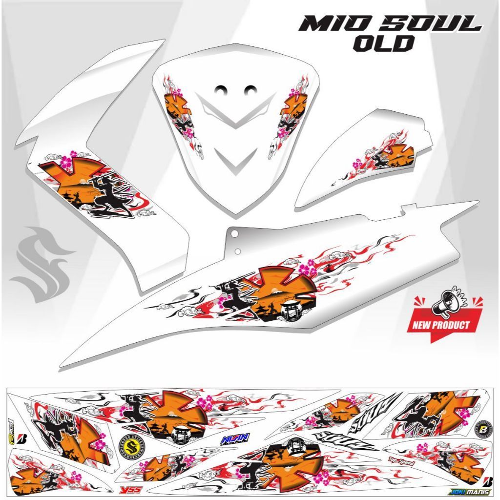 สติ๊กเกอร์ / สติ๊กเกอร์ MIO SOL / STRIPING MIO SOUL / VARIATION OF MIO SOUL LINES / VARIATIONS