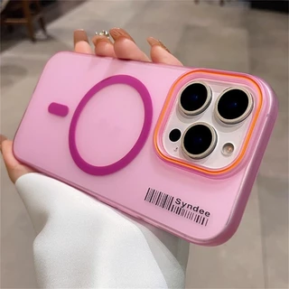 สําหรับ OPPO Reno 16F 15F 15 Pro Max Reno 16 15 Pro Mini โปร่งแสง Matte เคสโทรศัพท์แม่เหล็กบางเฉียบกันกระแทกซิลิโคนแข็ง