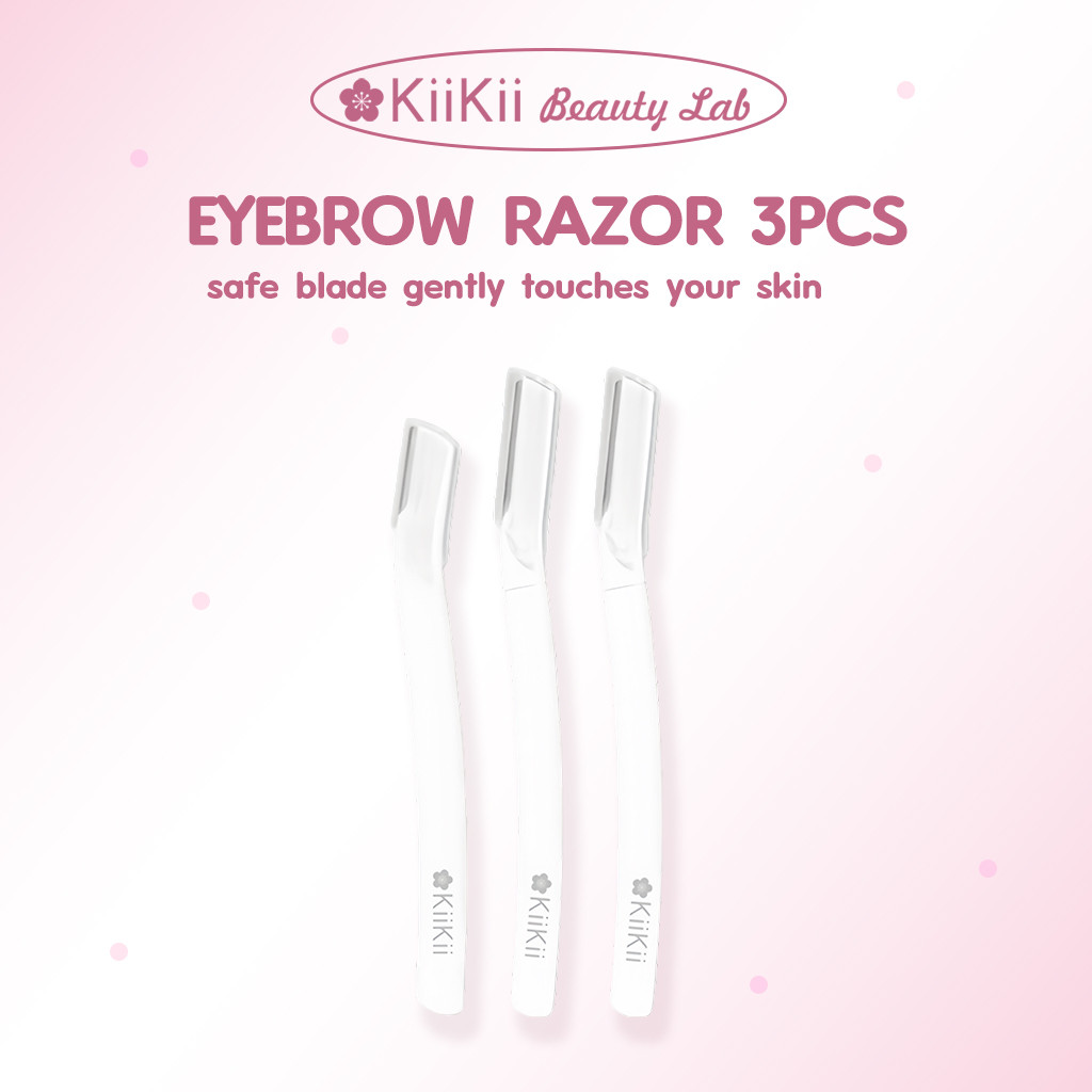 KiiKii Beauty Lab มีดกันคิ้ว กันคิ้ว ที่กันคิ้ว แบบพกพา ทนทาน วัสดุแข็งแรง ขูดเบาๆ กำจัดขนคิ้ว