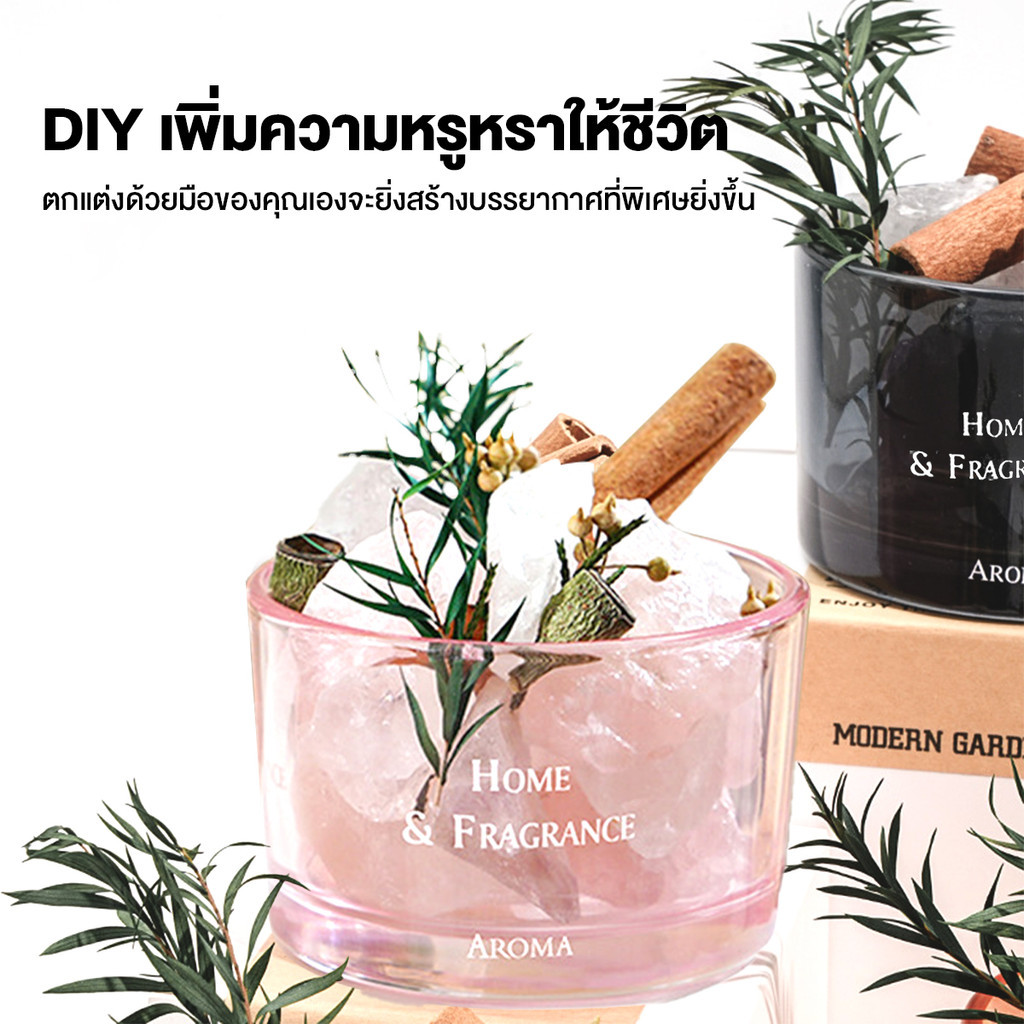 Aeste หินหอมอโรม่า+น้ำมันหอมระเหย หินหอมคริสตัลธรรมชาติ หินคริสตัล หอมดอกไม้แห้ง กลิ่นยาวนาน บรรยากาศ อโรมาเธอราพีไร้ไฟ - รูปที่ 2