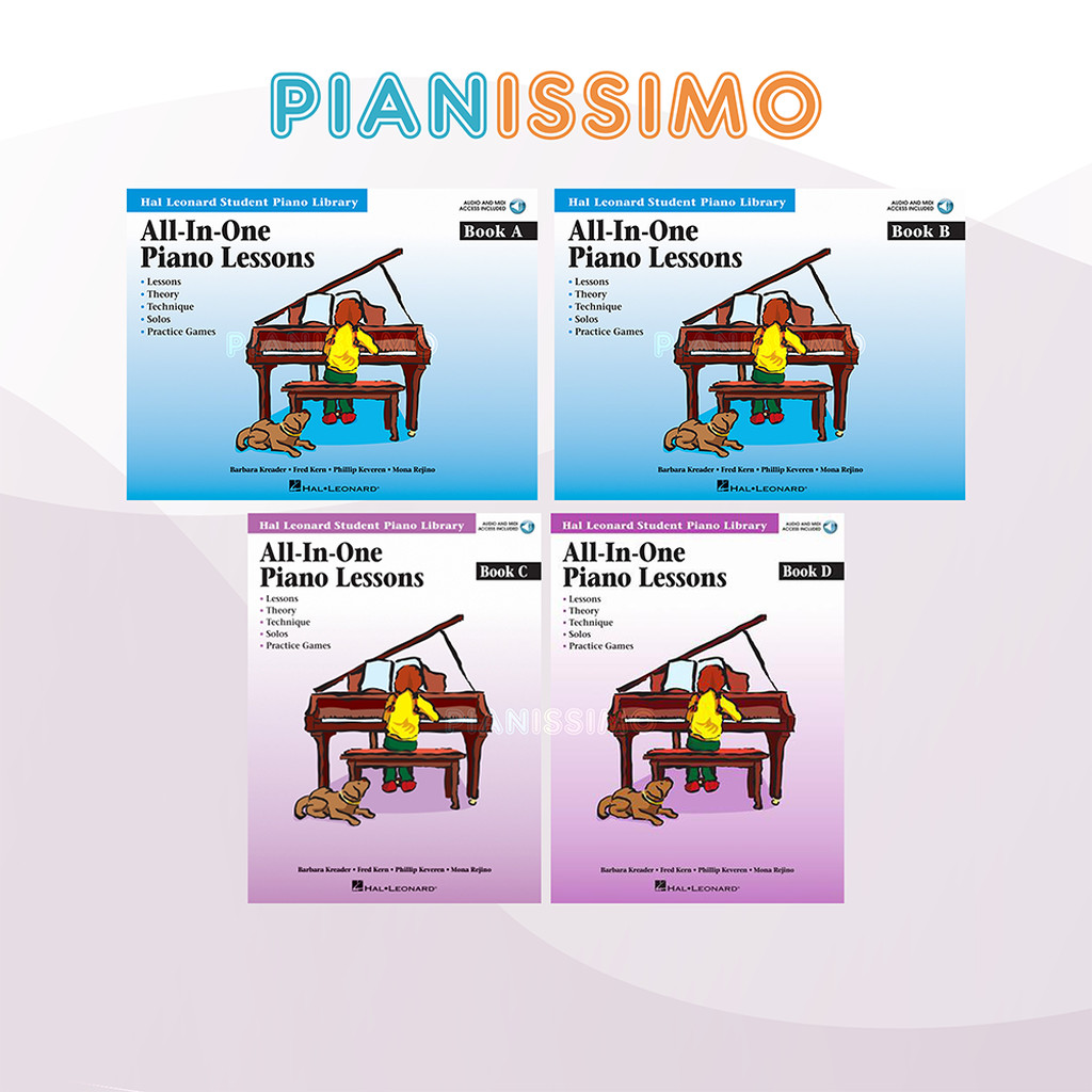 Hal Leonard Student Piano Library All-in-One Piano Lessons Book A B C D