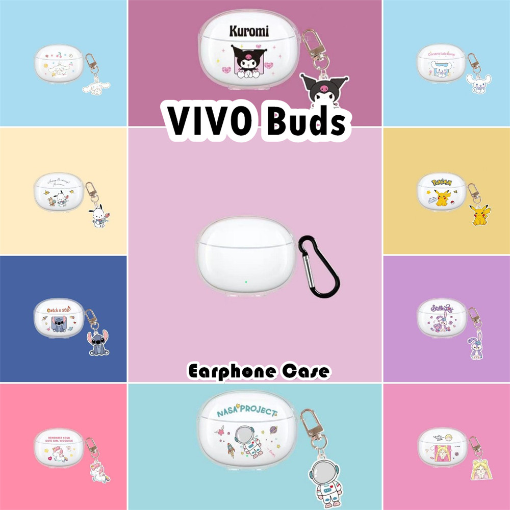 สําหรับ VIVO Buds Case เคสหูฟังการ์ตูนปลอกซิลิโคนอ่อนนุ่มโปร่งใส