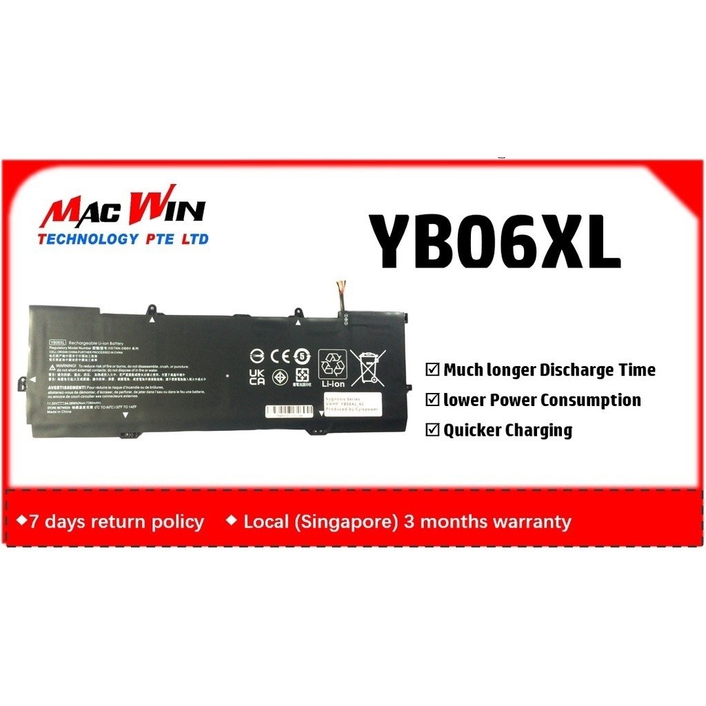 New YB06XL 11.55V 84.08Wh Laptop Battery Compatible with HP Spectre x360 15ch002ng 15CH009NG 15ch001