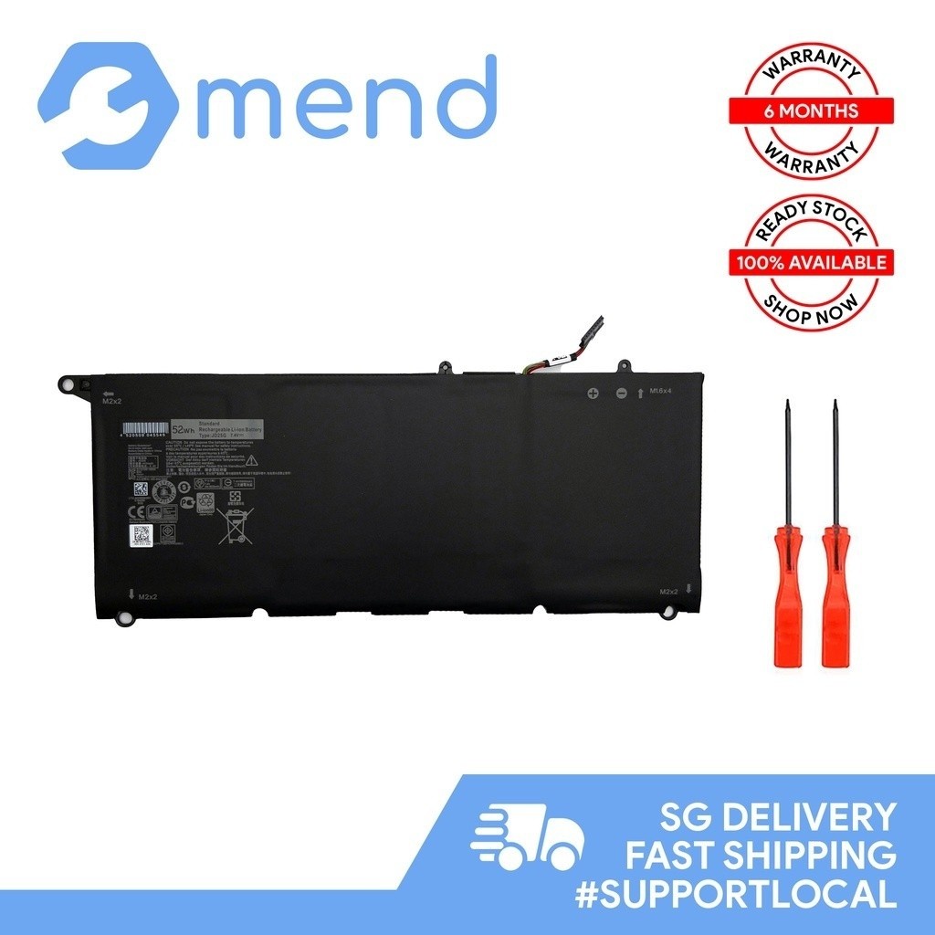 DELL JD25G 52Wh 5K9CP DIN02 RWT1R 0N7T6 0DRRP XPS 13D 13 9343 13D9343 BATTERY