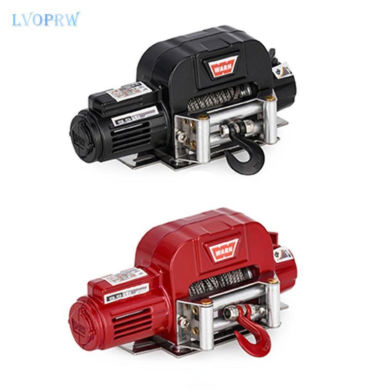 [lvoprw] รถโมเดล Winch RC รถ Winch มินิไฟฟ้าโลหะ Winch อุปกรณ์เสริม RC Winch ของเล่นจําลองอุปกรณ์โลห