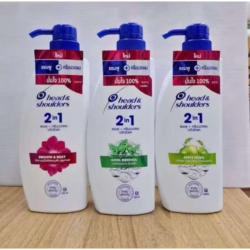 ซื้อ 1 แถม 1 แชมพูขจัดรังแค Head & Shoulders สูตร แอปเปิ้ล ดอกกุหลาบ เมนทอล