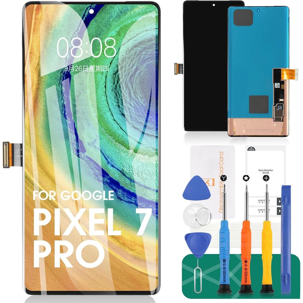 Original สําหรับ Google Pixel 7 Pro 5G เปลี่ยนหน้าจอสําหรับ Google Pixel 7 Pro GP4BC GE2AE จอแสดงผล 